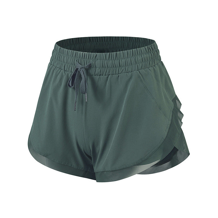 Women’s Fake Two-Piece Fitness Shorts