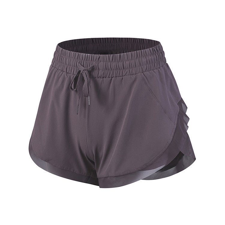 Women’s Fake Two-Piece Fitness Shorts