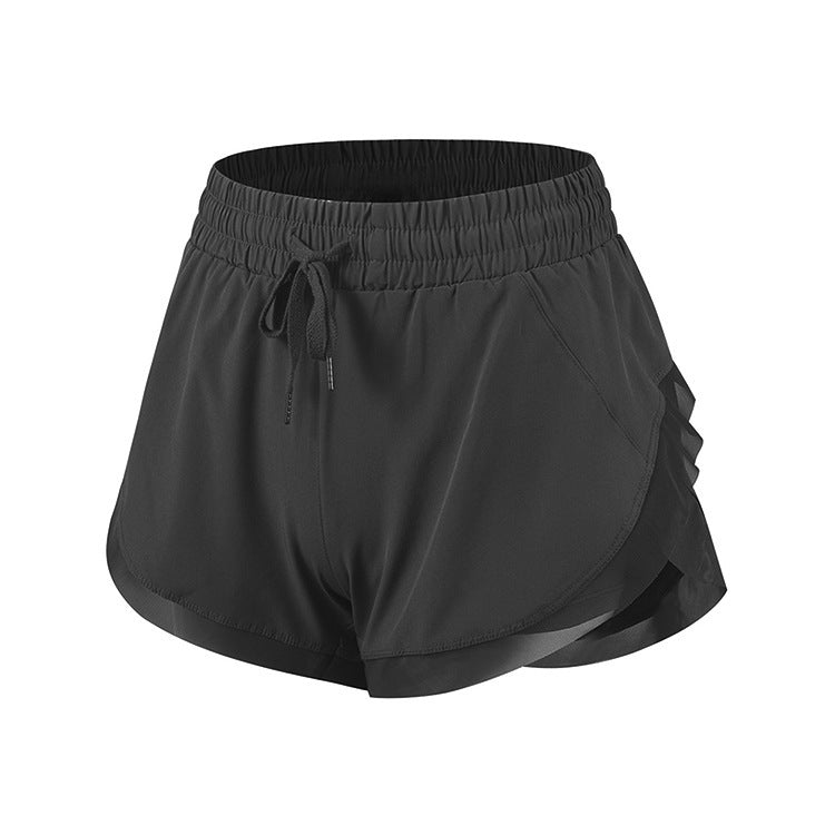 Women’s Fake Two-Piece Fitness Shorts