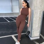 Sleeveless Fitness Sports Jumpsuit