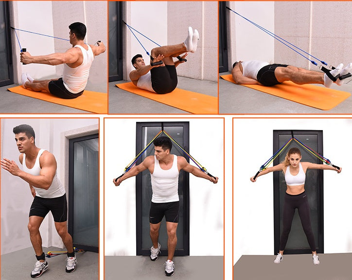 Portable Fitness Resistance Band Set