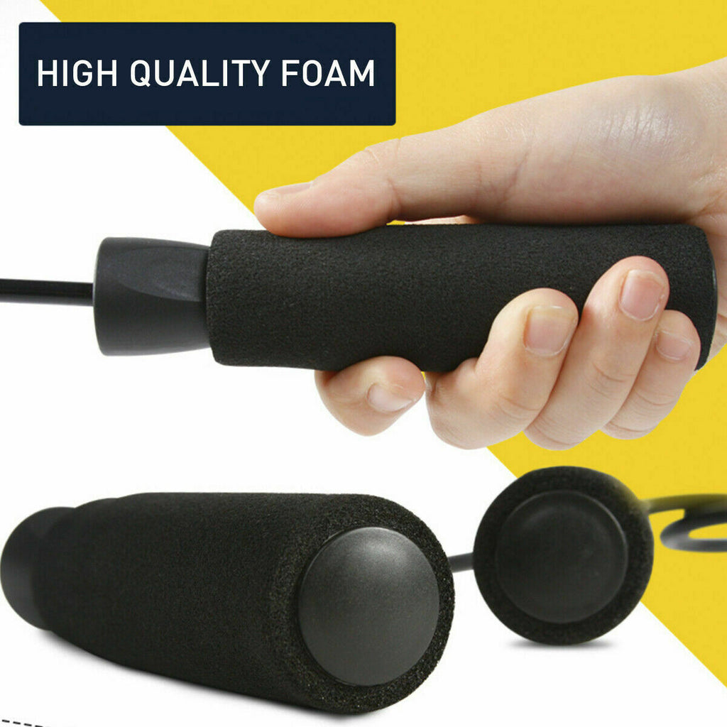 Gym Aerobic Exercise Boxing Skipping Rope – Adjustable Bearing Speed Fitness Rope