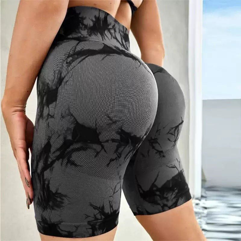 Tie-Dye Sports Yoga Fitness Shorts