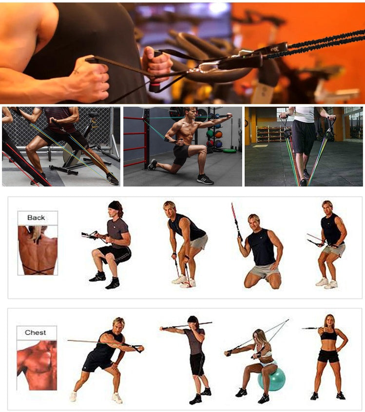 Portable Fitness Resistance Band Set