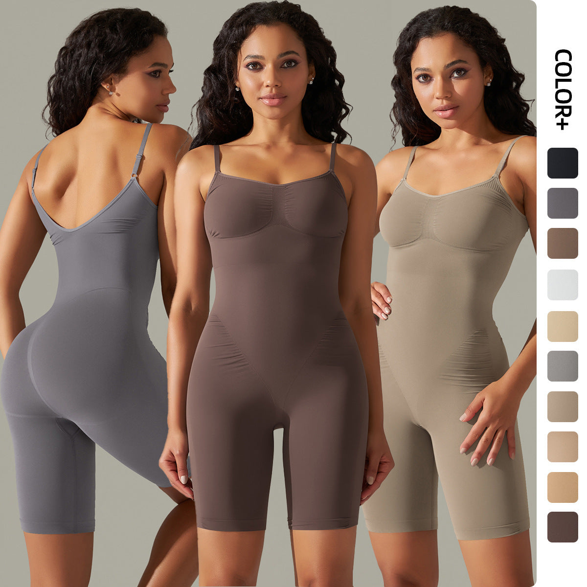 High Elastic Sports Jumpsuit Shorts