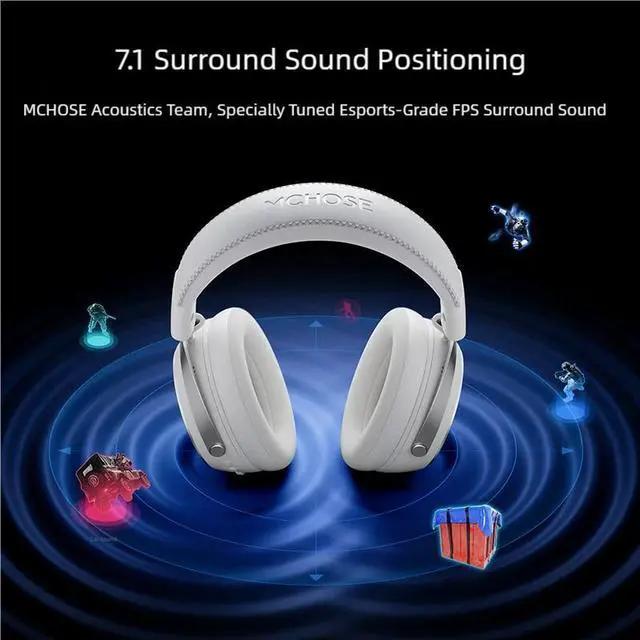 Title: MCHOSE X9 Wireless Gaming Headset 7.1 Surround Sound Tri-Mode 53mm