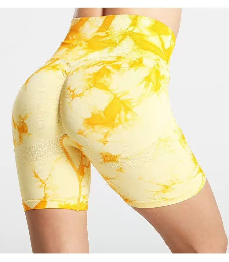 Tie-Dye Sports Yoga Fitness Shorts