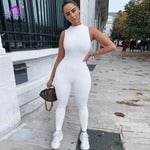 Sleeveless Fitness Sports Jumpsuit