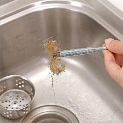 Sink Cleaning Hook Dredging Spring Pipe Hair Remover