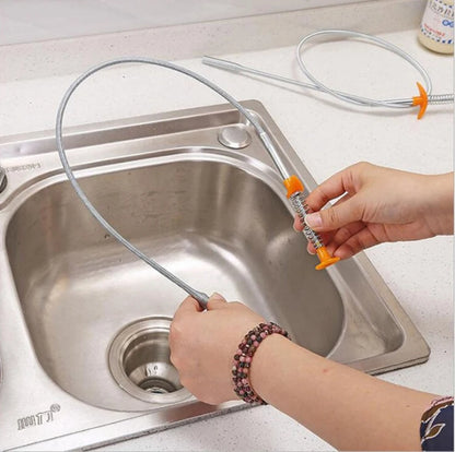 Sink Cleaning Hook Dredging Spring Pipe Hair Remover