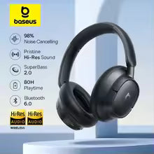 Baseus Bass BH1 NC Wireless Headphones – Adaptive Hybrid ANC, Hi-Res LDAC, Bluetooth 6.0, 80H Playtime