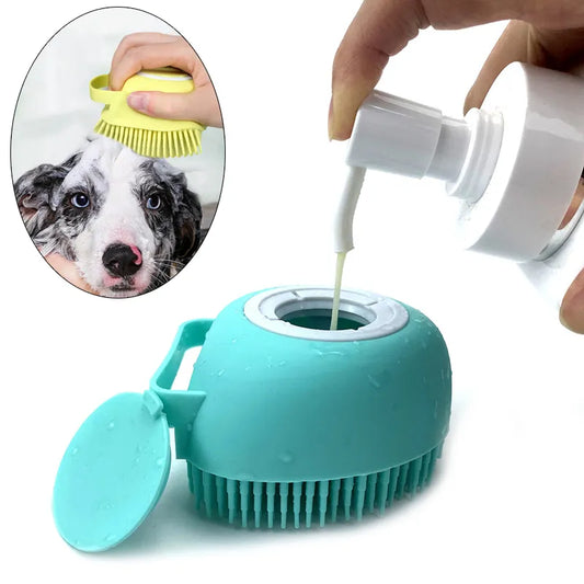 Pet Dog Massage Shampoo Brush