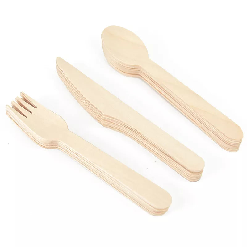 Disposable Wooden Cutlery Set