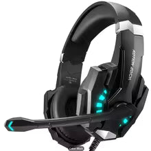 Gaming Headset G9000 Over Ear Wired Headphones 3.5mm Audio USB LED Light with Microphone Stereo Sound for PC PS5 Video Games
