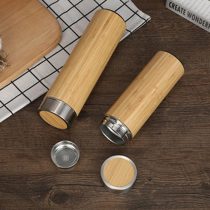 Eco-friendly Bamboo Thermos Bottle