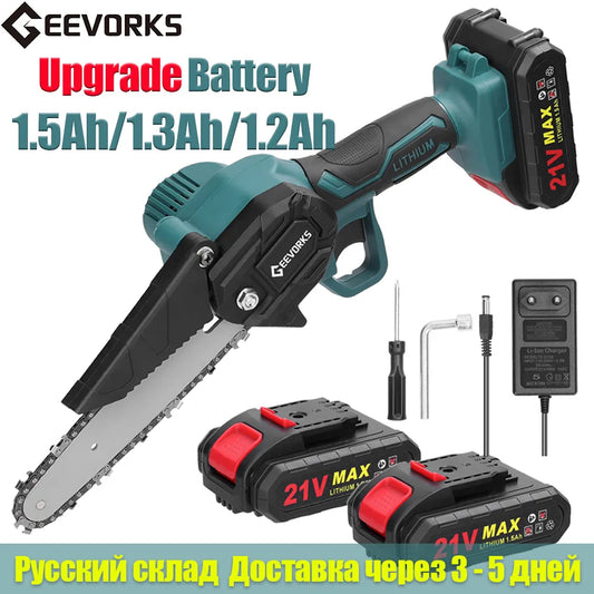 21V 6inch Electric Cordless Chain Saw