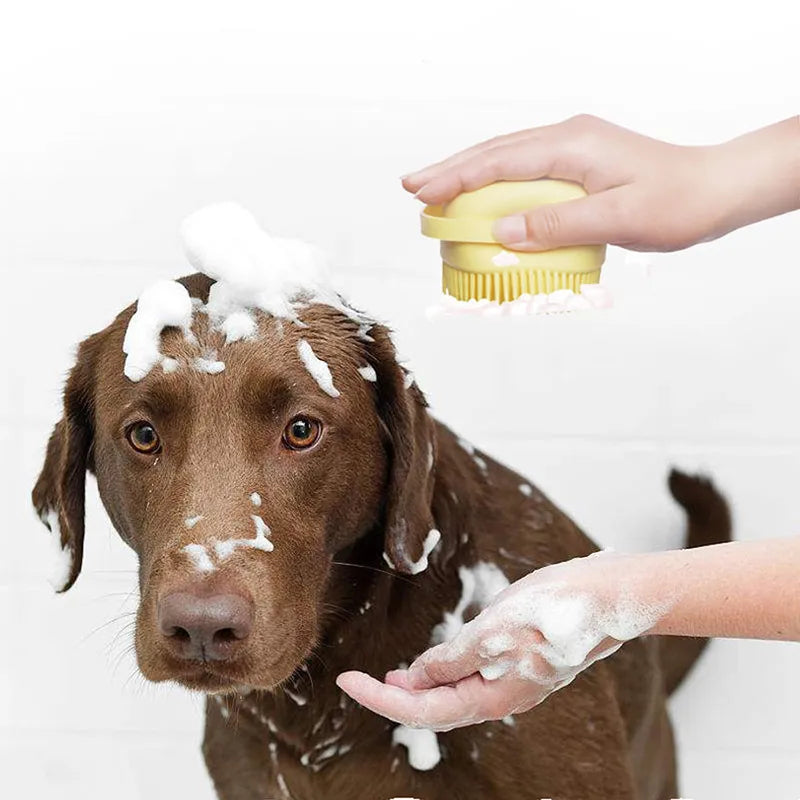 Pet Dog Massage Shampoo Brush