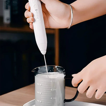 2 in 1 USB Rechargeable Electric Beater Coffee Mixer