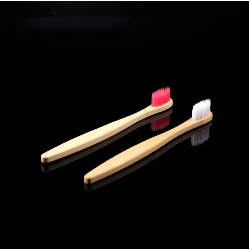 10pcs Eco-friendly Soft Bamboo Toothbrush