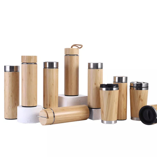 Eco-friendly Bamboo Thermos Bottle