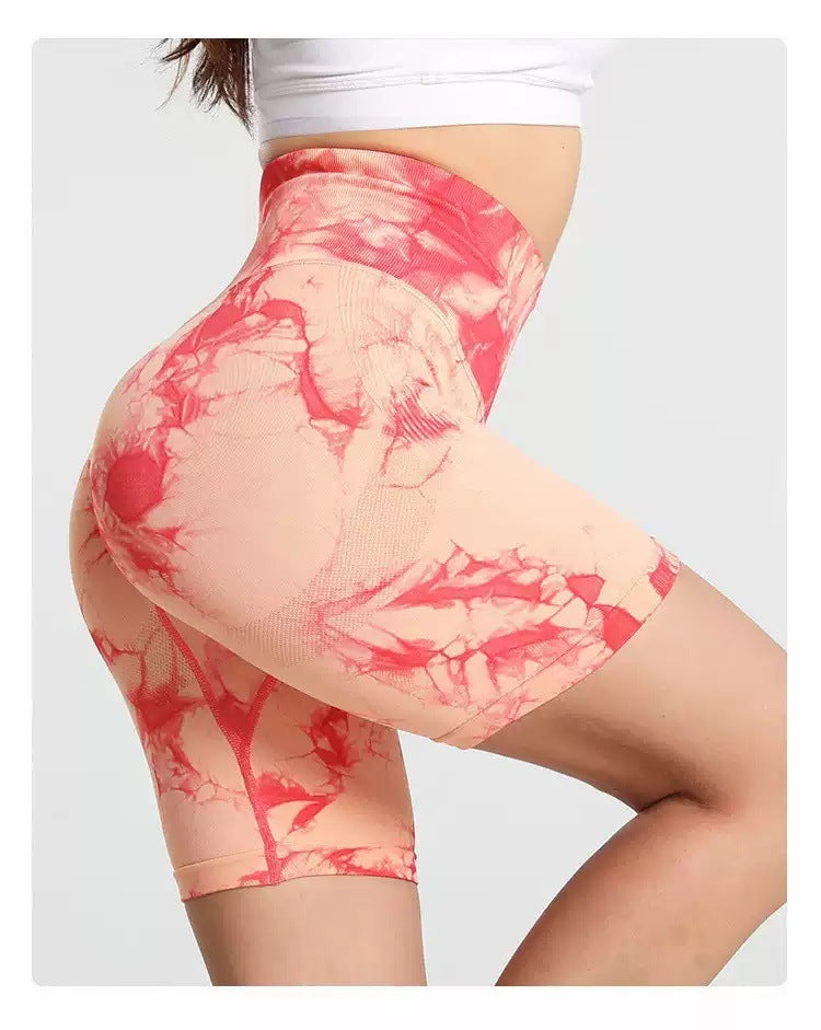 Tie-Dye Sports Yoga Fitness Shorts