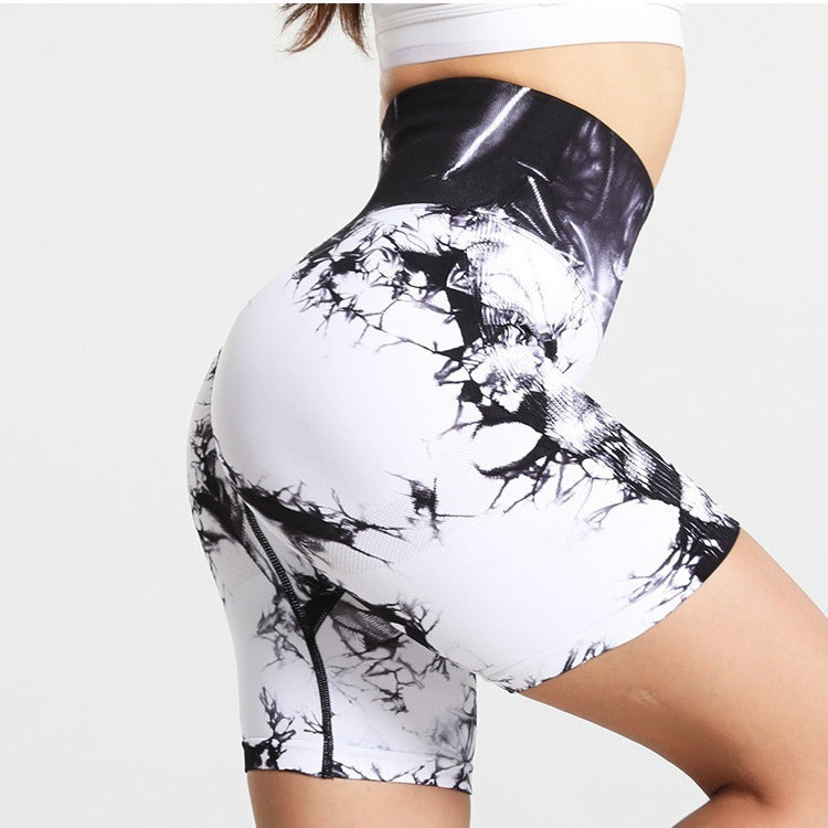 Tie-Dye Sports Yoga Fitness Shorts