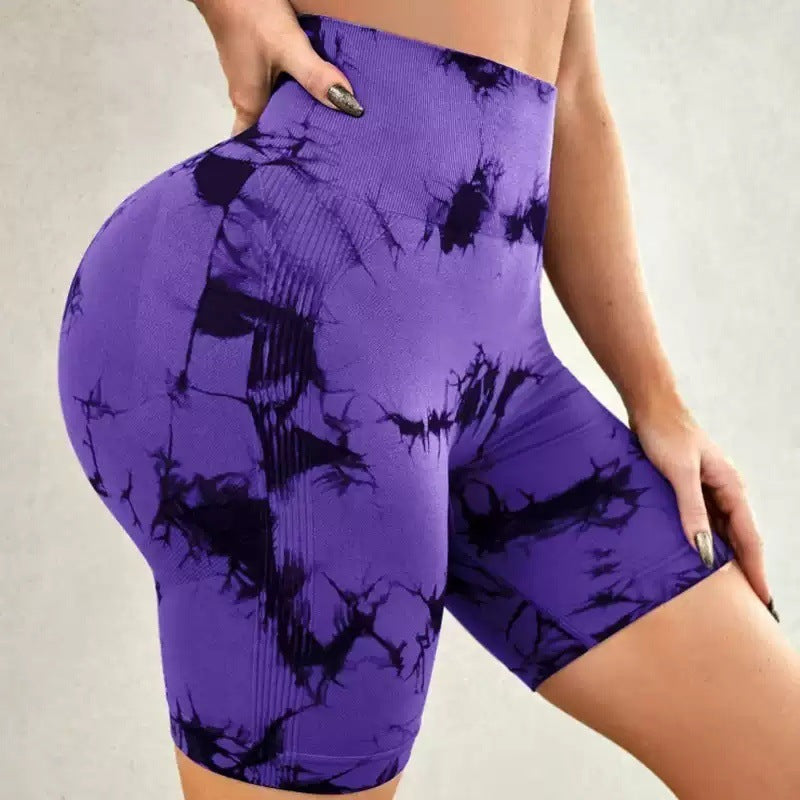 Tie-Dye Sports Yoga Fitness Shorts