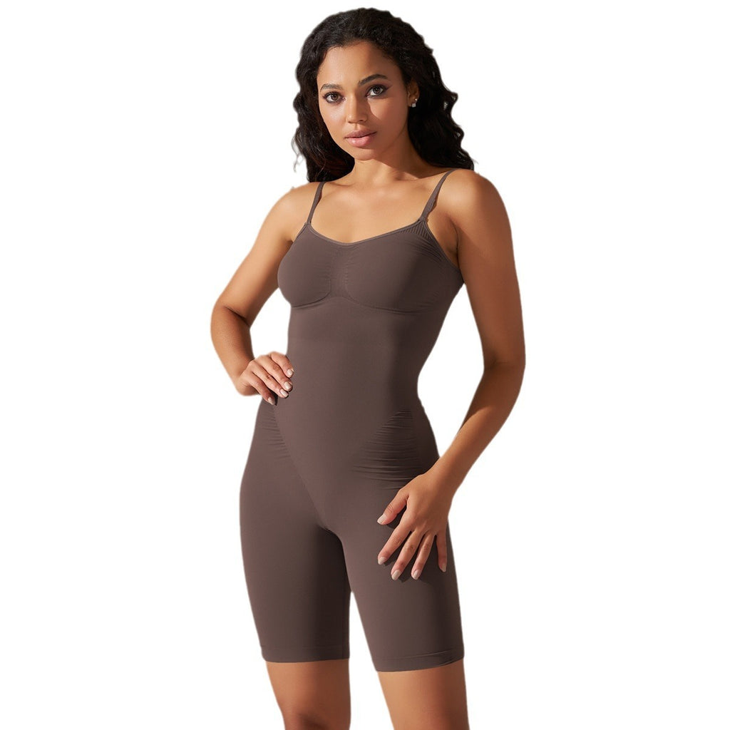 High Elastic Sports Jumpsuit Shorts