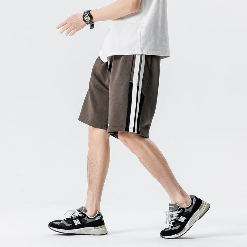 Men’s Summer American Sports Striped Shorts