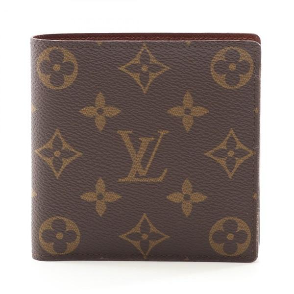 Louis Vuitton Monogram Marco M61675 Bi-Fold Wallet Brown Vintage Men's Wallet