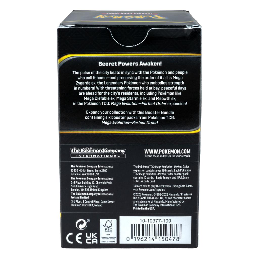 Pokemon TCG ME03 Perfect Order Booster Bundle (6 pack)